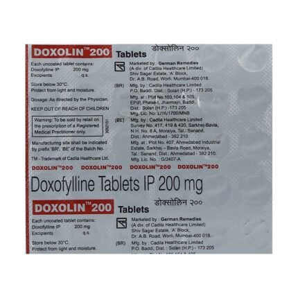 Buy DOXOLIN 200 Online at Classic Medico