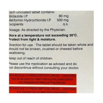 Buy GLUCONORM Z 80 Online at Classic Medico
