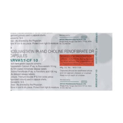 Buy ARVAST CF 10 Online at Classic Medico