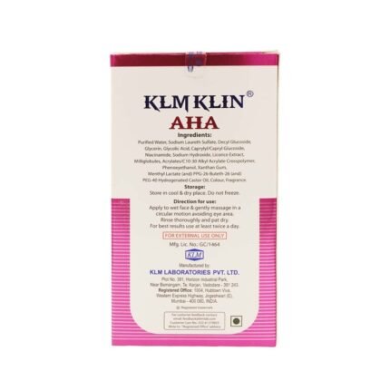 Buy KLM KLIN AHA FACE WASH 150ML Online at Classic Medico