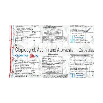 Buy CLOPITAB CV GOLD 10 Online at Classic Medico