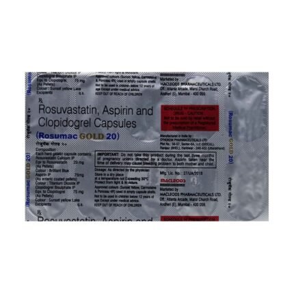 Buy ROSUMAC GOLD 20 Online at Classic Medico