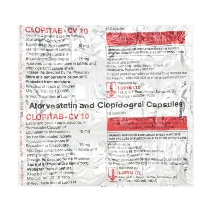 Buy CLOPITAB CV 10 Online at Classic Medico