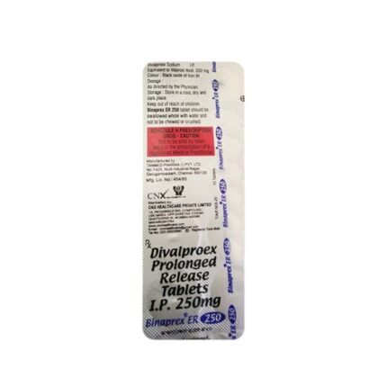 Buy BINAPREX ER 250 Online at Classic Medico