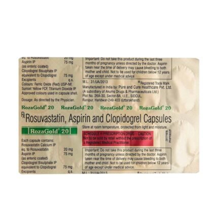 Buy ROZAGOLD 20 Online at Classic Medico