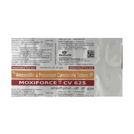 Buy MOXIFORCE CV 625 Online at Classic Medico