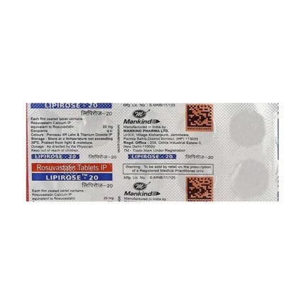 Buy LIPIROSE 20 Online at Classic Medico