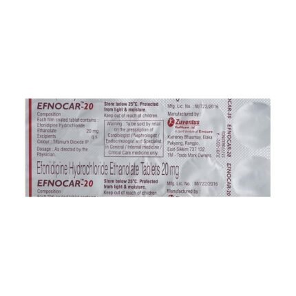Buy EFNOCAR 20 Online at Classic Medico