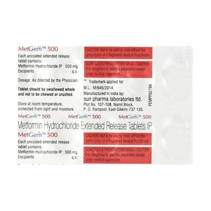 Buy METGEM 500 Online at Classic Medico