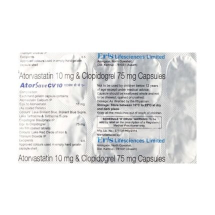 Buy ATORSAVE CV 10 Online at Classic Medico