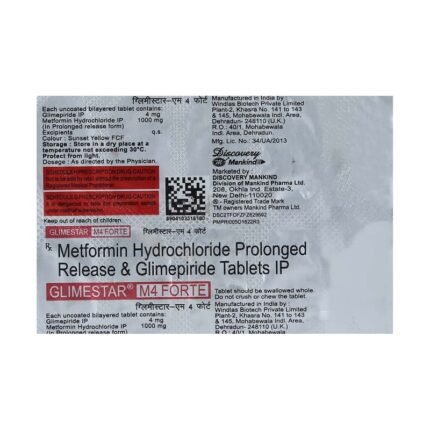 Buy GLIMESTAR M 4 FORTE Online at Classic Medico