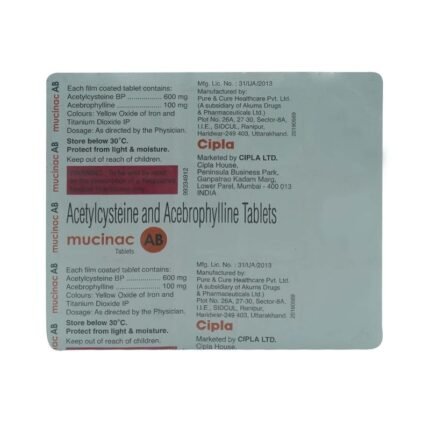 Buy MUCINAC AB Online at Classic Medico