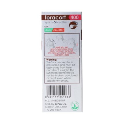 Buy FORACORT 400 SYNCHROBREATHE Online at Classic Medico