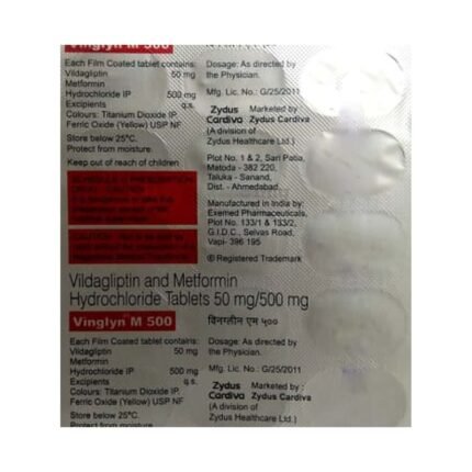 Buy VINGLYN M 500 Online at Classic Medico