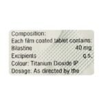 Buy BILASHINE 40 Online at Classic Medico