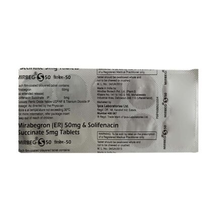 Buy MIRBEG S 50 Online at Classic Medico