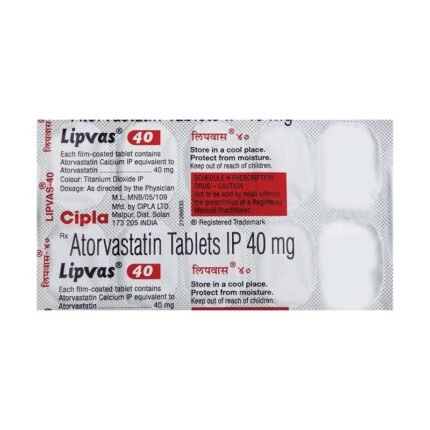 Buy LIPVAS 40 Online at Classic Medico