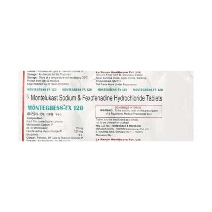 Buy MONTEGRESS FX 120 Online at Classic Medico
