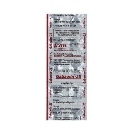 Buy GABAWIN 25 Online at Classic Medico