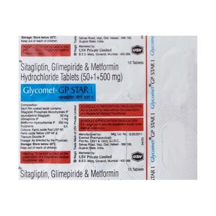 Buy GLYCOMET GP STAR 1 Online at Classic Medico