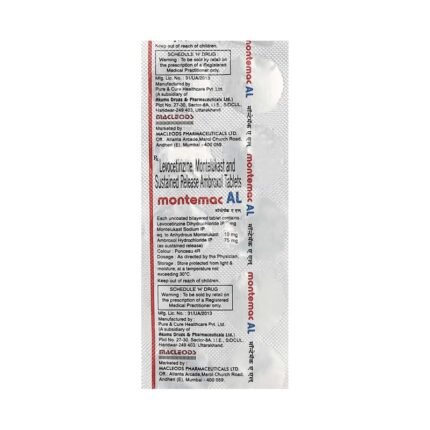 Buy MONTEMAC AL Online at Classic Medico