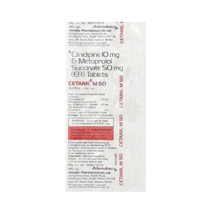 Buy CETANIL M 50 Online at Classic Medico
