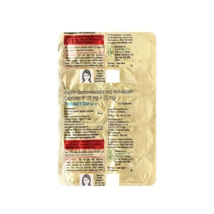 Buy TONACT ASP 20/75 MG Online at Classic Medico