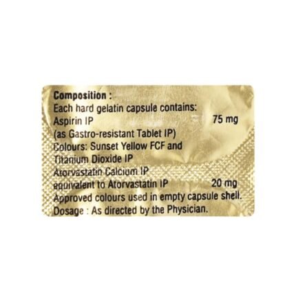 Buy TONACT ASP 20/75 MG Online at Classic Medico