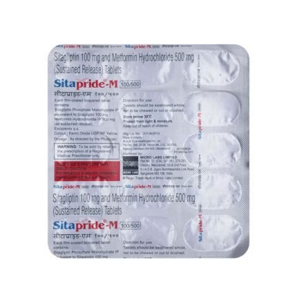 Buy SITAPRIDE M 100/500 Online at Classic Medico
