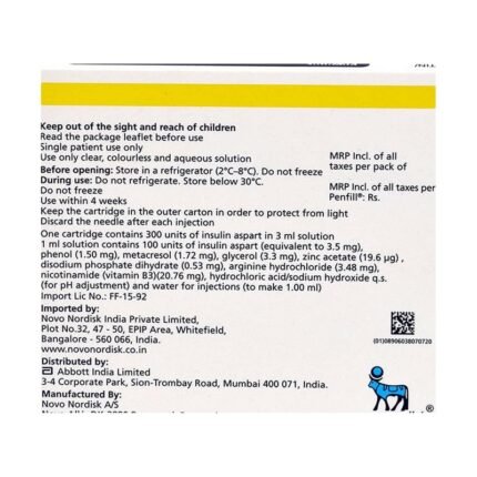 Buy FIASP PENFILL CARTRIDGE Online at Classic Medico