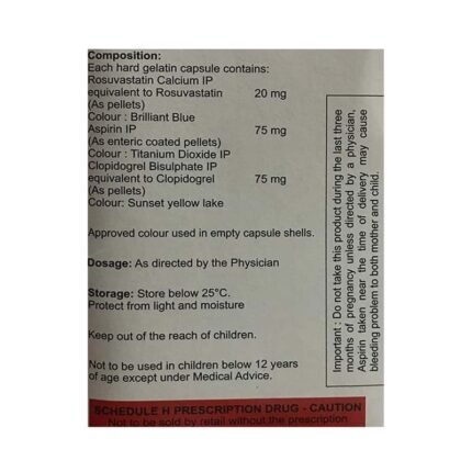 Buy ROSUTOR GOLD 20/75 Online at Classic Medico