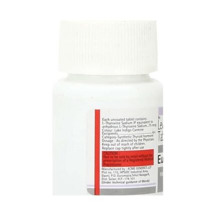 Buy EUTHYROX 75 Online at Classic Medico