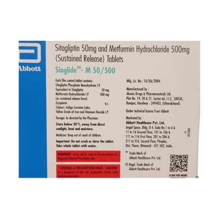 Buy SIAGLIDE M 50/500 Online at Classic Medico