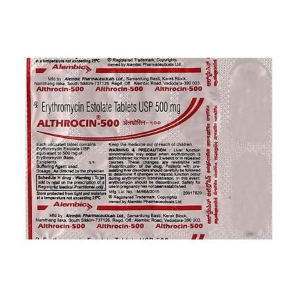 Buy ALTHROCIN 500 Online at Classic Medico
