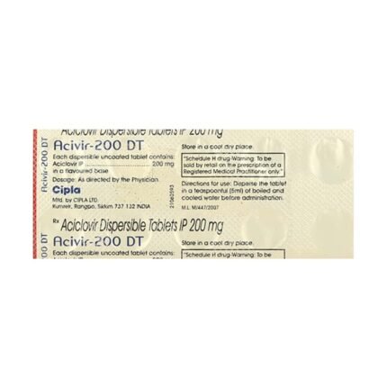 Buy ACIVIR DT 200 Online at Classic Medico