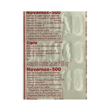 Buy NOVAMOX 500 Online at Classic Medico