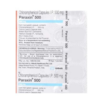Buy PARAXIN 500 Online at Classic Medico