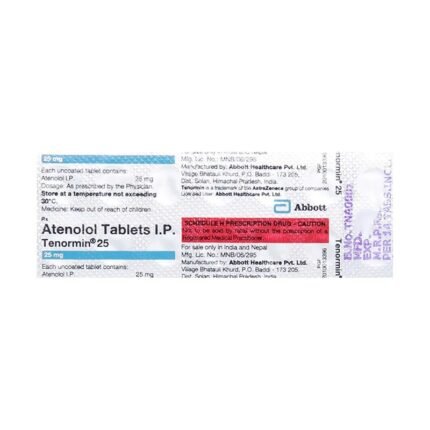 Buy TENORMIN 25 Online at Classic Medico