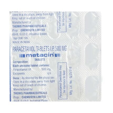 Buy METACIN Online at Classic Medico