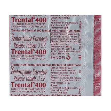 Buy TRENTAL 400 Online at Classic Medico