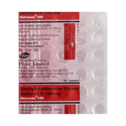 Buy HETRAZAN 100 Online at Classic Medico