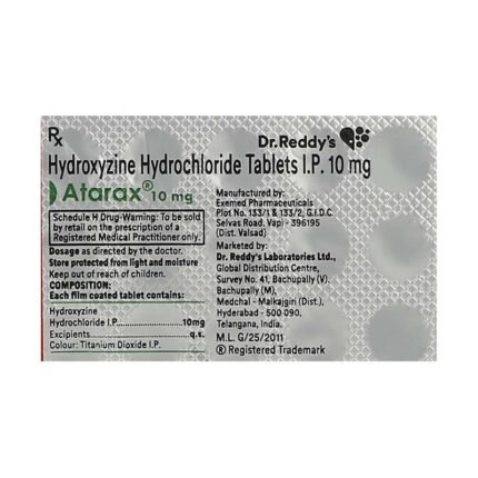 Buy ATARAX 10 Online at Classic Medico