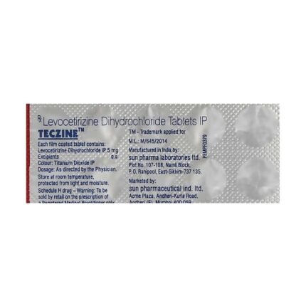 Buy TECZINE 5 Online at Classic Medico