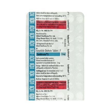 Buy SORBITRATE 5 Online at Classic Medico