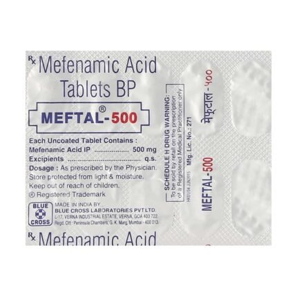 Buy MEFTAL 500 Online at Classic Medico