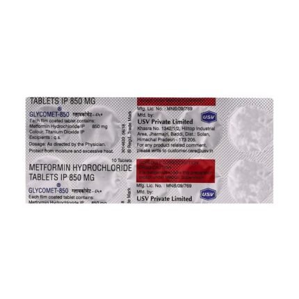 Buy GLYCOMET 850 Online at Classic Medico