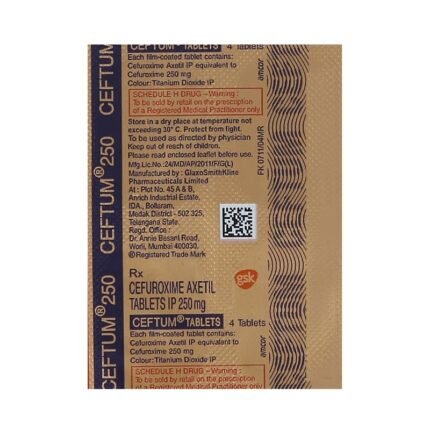 Buy CEFTUM 250 Online at Classic Medico