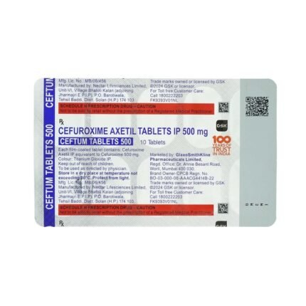 Buy CEFTUM 500 Online at Classic Medico