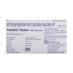 Buy PROLUTON DEPOT 500MG INJECTION Online at Classic Medico