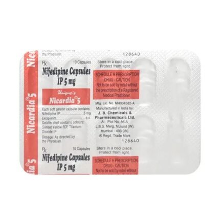 Buy NICARDIA 5 Online at Classic Medico